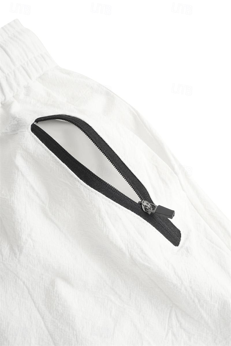 Summer Shorts with Drawstring, Elastic Waist, Breathable Design