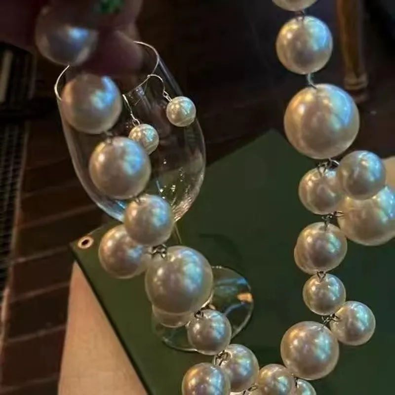 Statement Faux Pearl Necklace