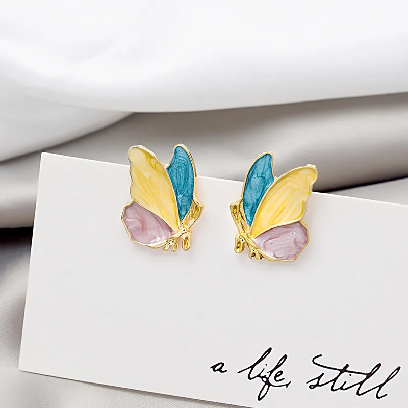 Whimsical Butterfly Stud Earrings