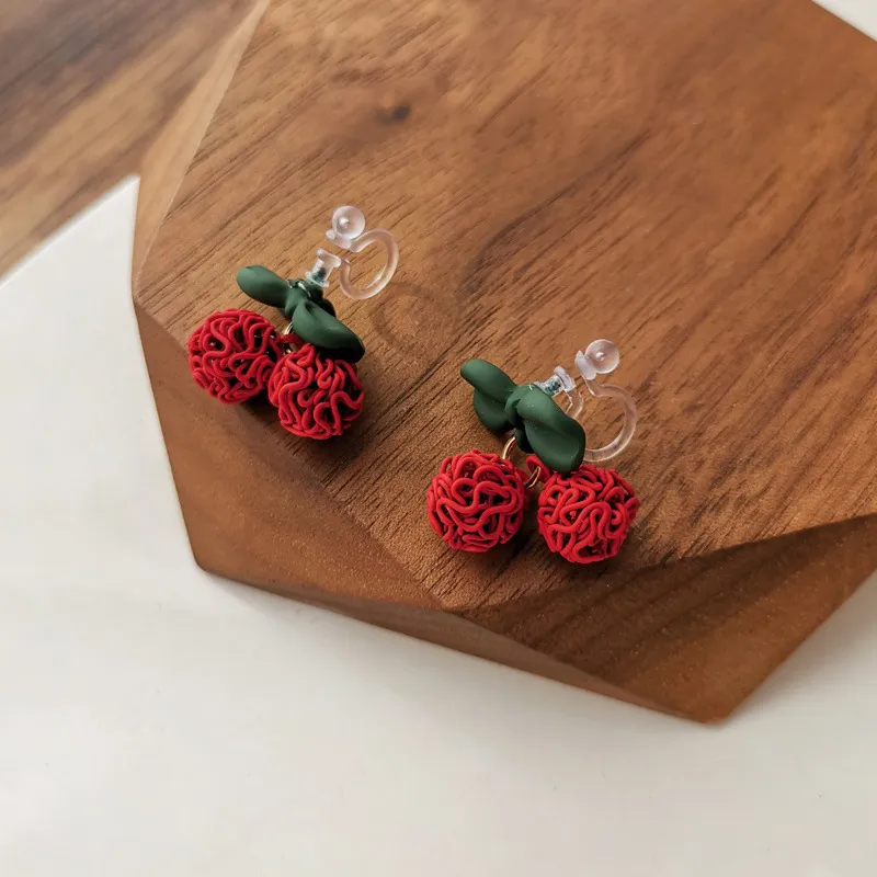 Playful Cherry Dangle Earrings