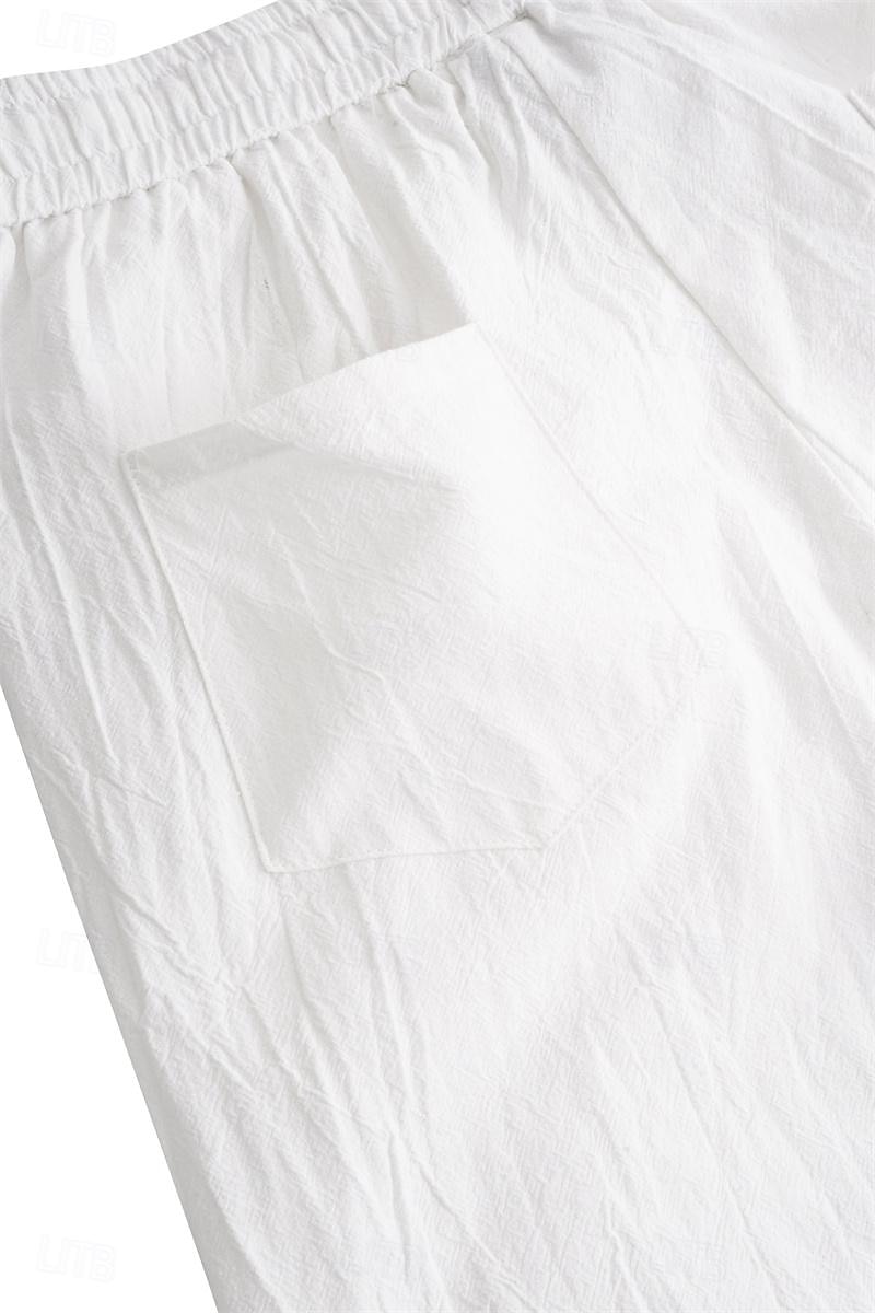 Summer Shorts with Drawstring, Elastic Waist, Breathable Design