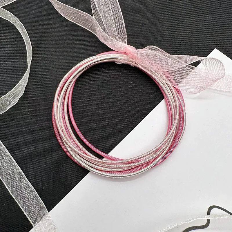 Chic Ribbon-Wrapped Bangles
