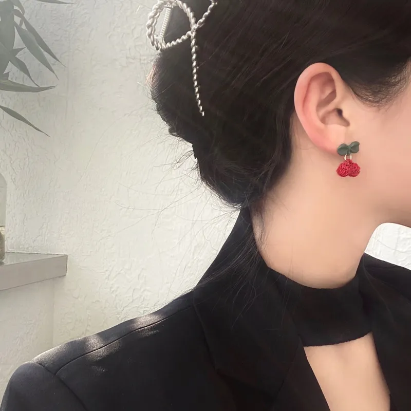 Playful Cherry Dangle Earrings