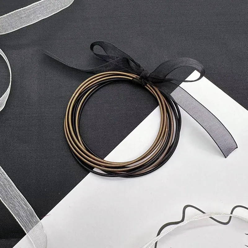 Chic Ribbon-Wrapped Bangles