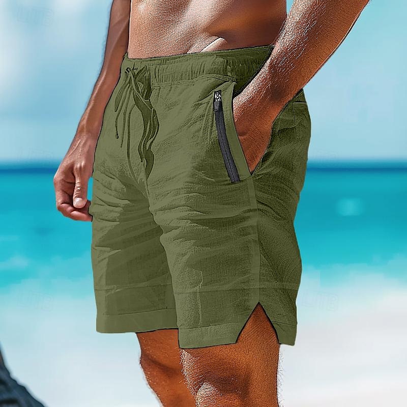 Summer Shorts with Drawstring, Elastic Waist, Breathable Design