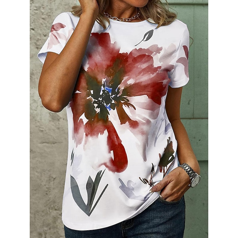 Ombre Floral Vacation Tee